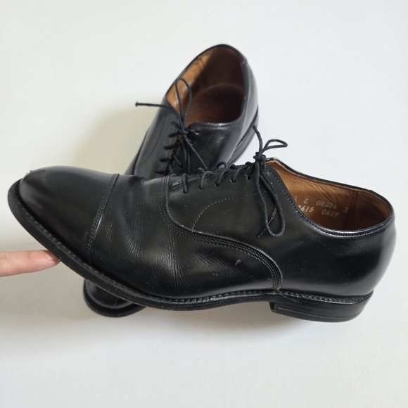 Allen Edmonds Park Avenue Cap Toe Oxford dress shoes black mens size 7 - Picture 2 of 8